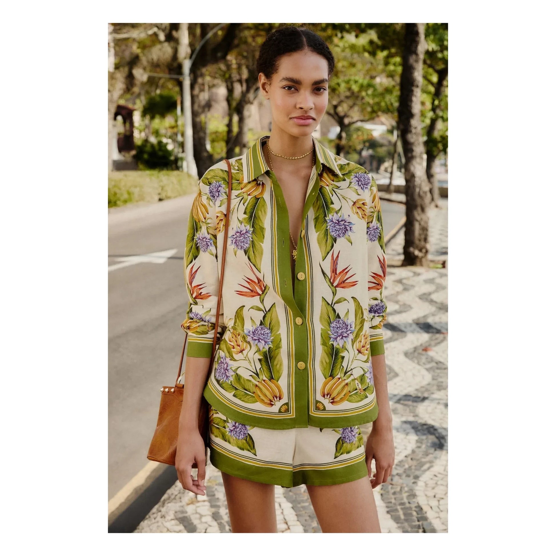 Farm Rio - Tropical shirt | Sand