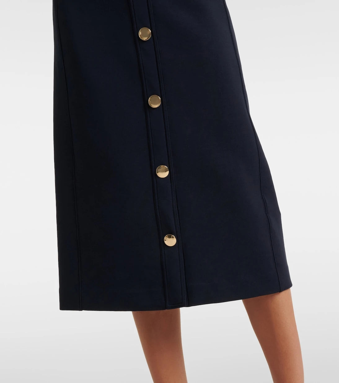 'S Max Mara - Cotton-blend midi skirt