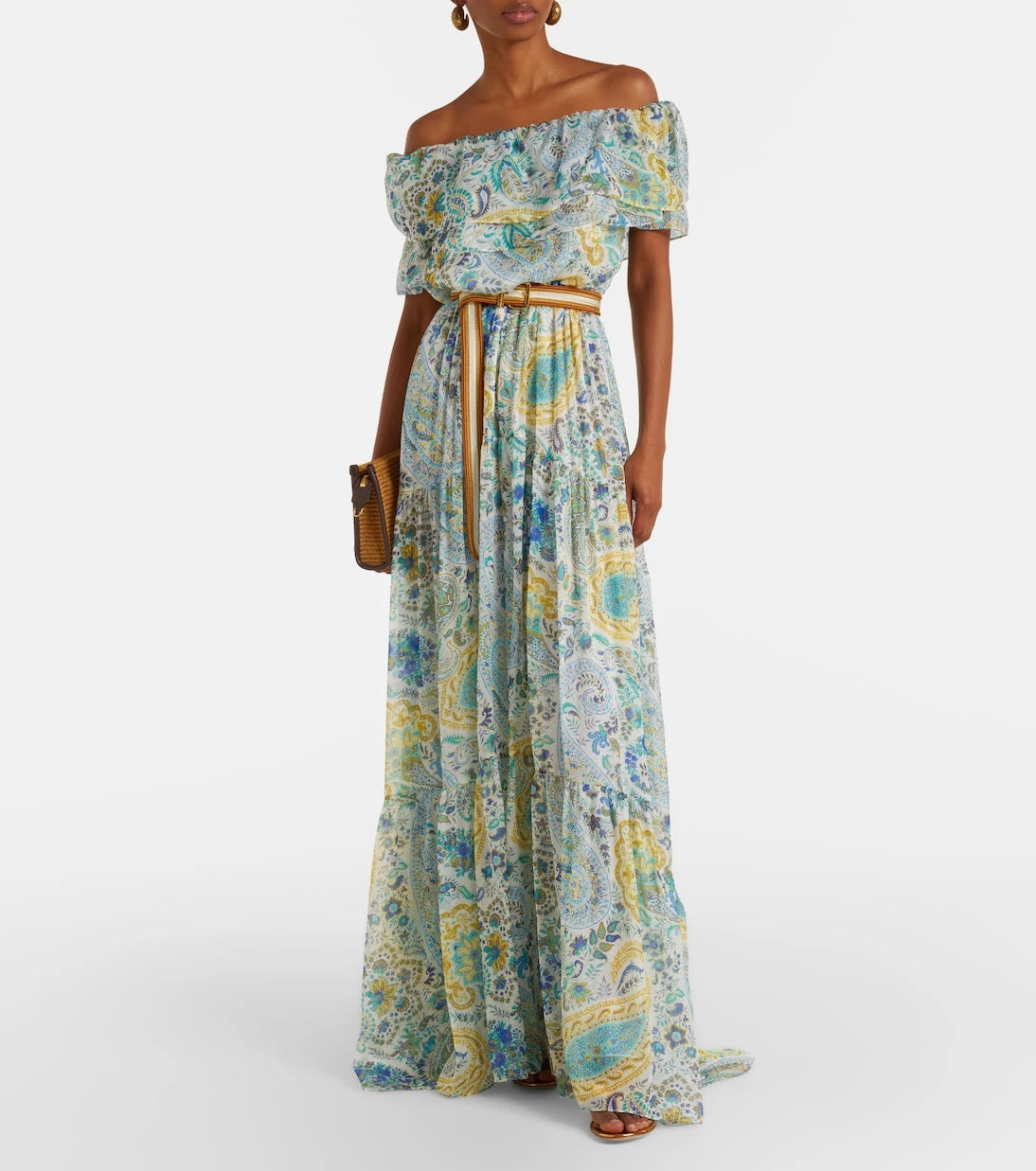 Etro - Paisley silk chiffon maxi dress