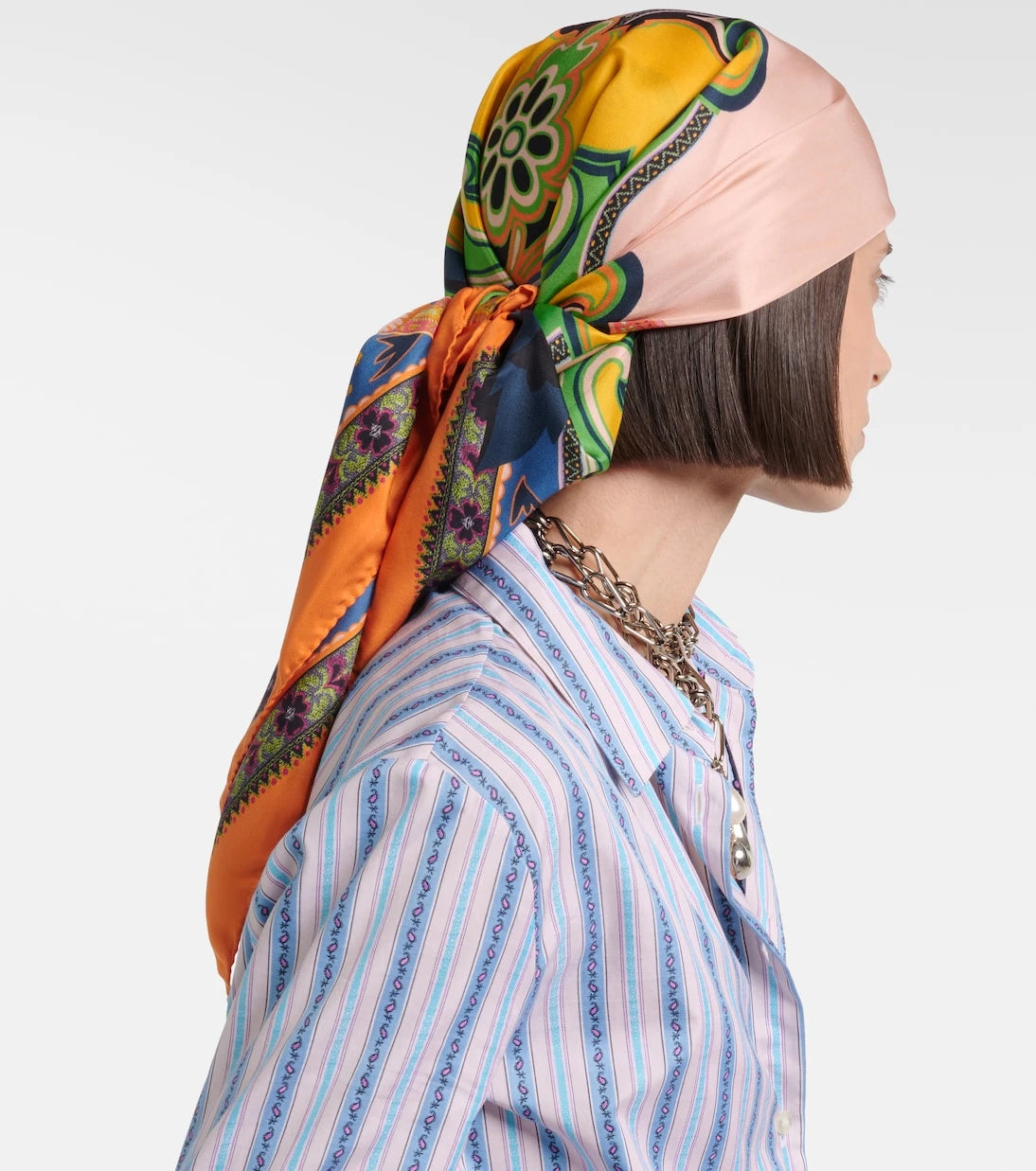 Etro - Norma printed silk twill scarf