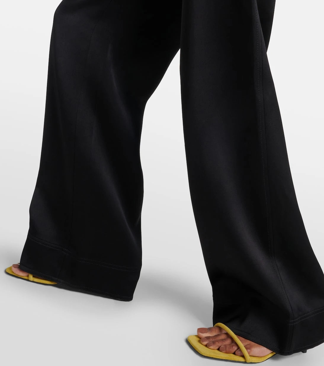 Toteme - High-rise satin wide-leg pants