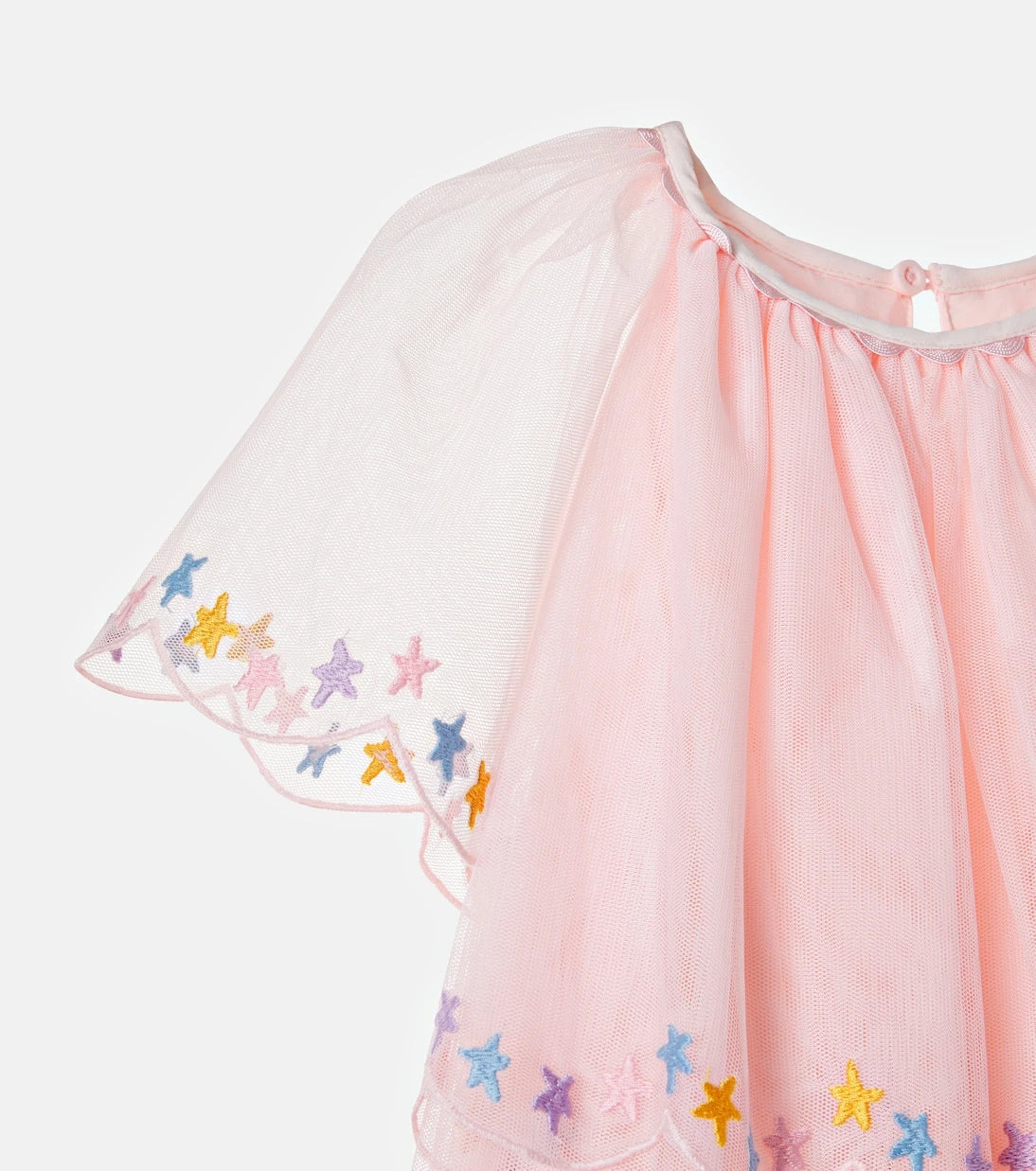 Stella McCartney Kids - Embroidered tulle dress