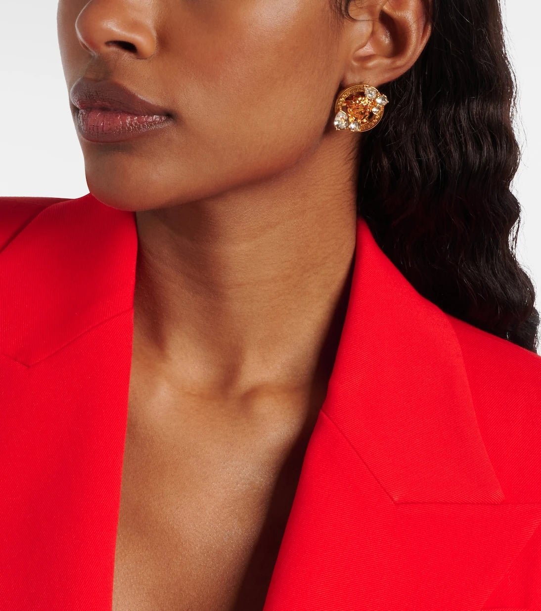 Versace - Medusa crystal-embellished earrings