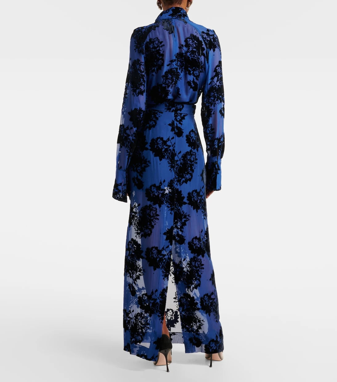 Nina Ricci - Devoré velvet maxi skirt