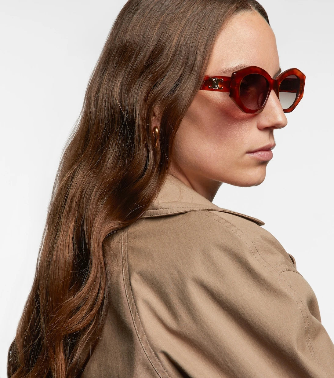 Celine Eyewear - Triomphe cat-eye sunglasses