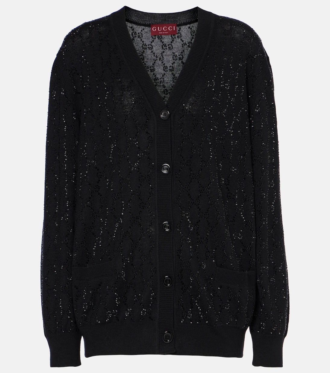 Gucci - GG Crystal wool cardigan