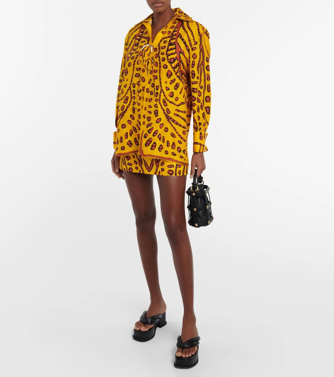 Altuzarra - Zola printed linen-blend miniskirt