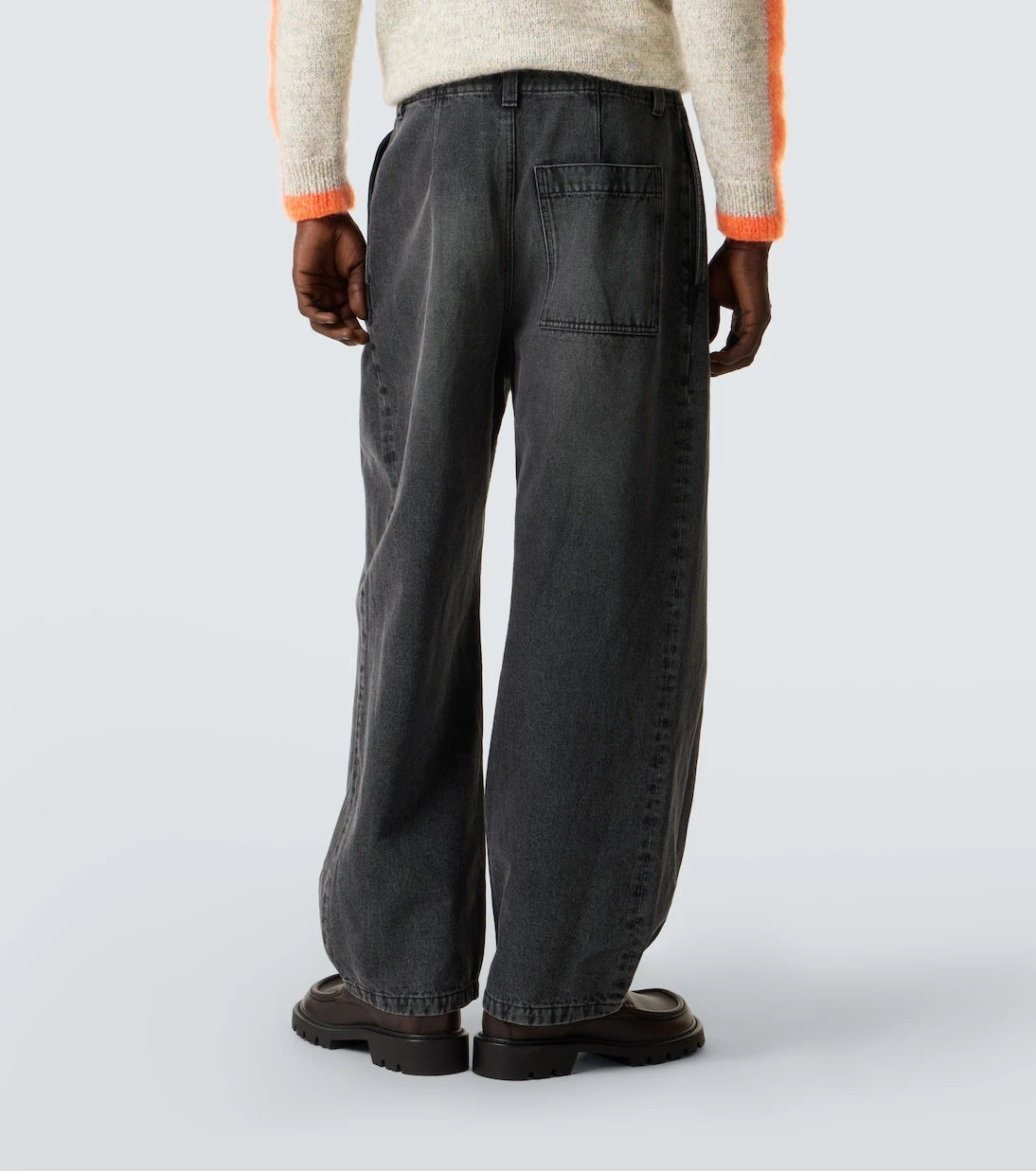 Loewe - Pleated barrel-leg jeans