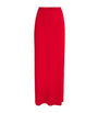 House Of Dagmar Red Jersey Maxi Skirt