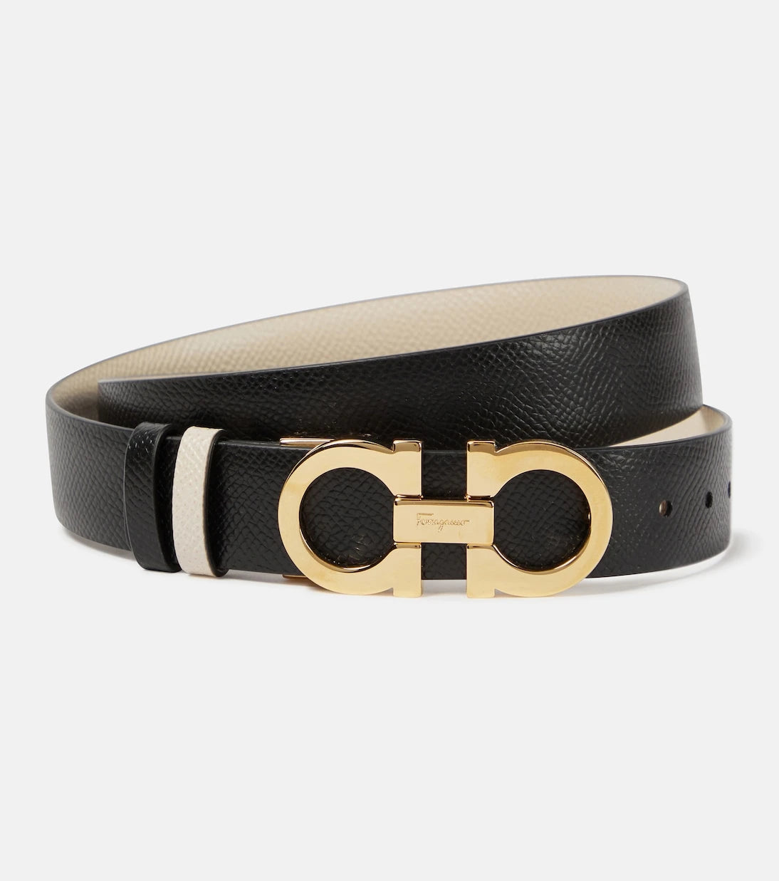 Ferragamo - Gancini reversible leather belt