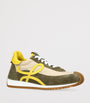 LOEWE Green Suede Flow Runner Sneakers