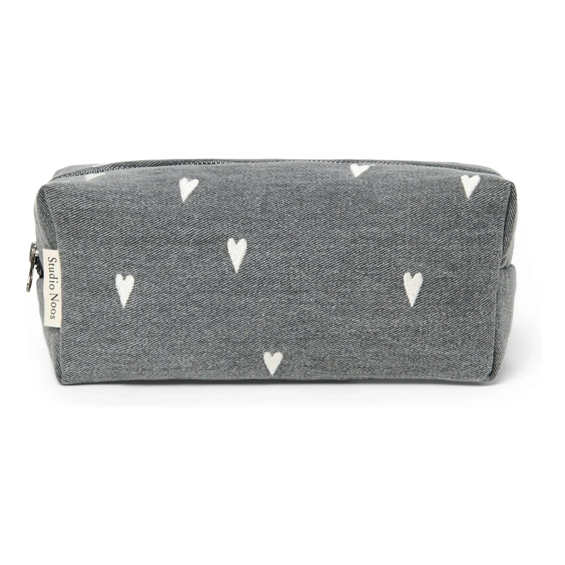 Studio Noos - Hearts toiletry bag | Grey