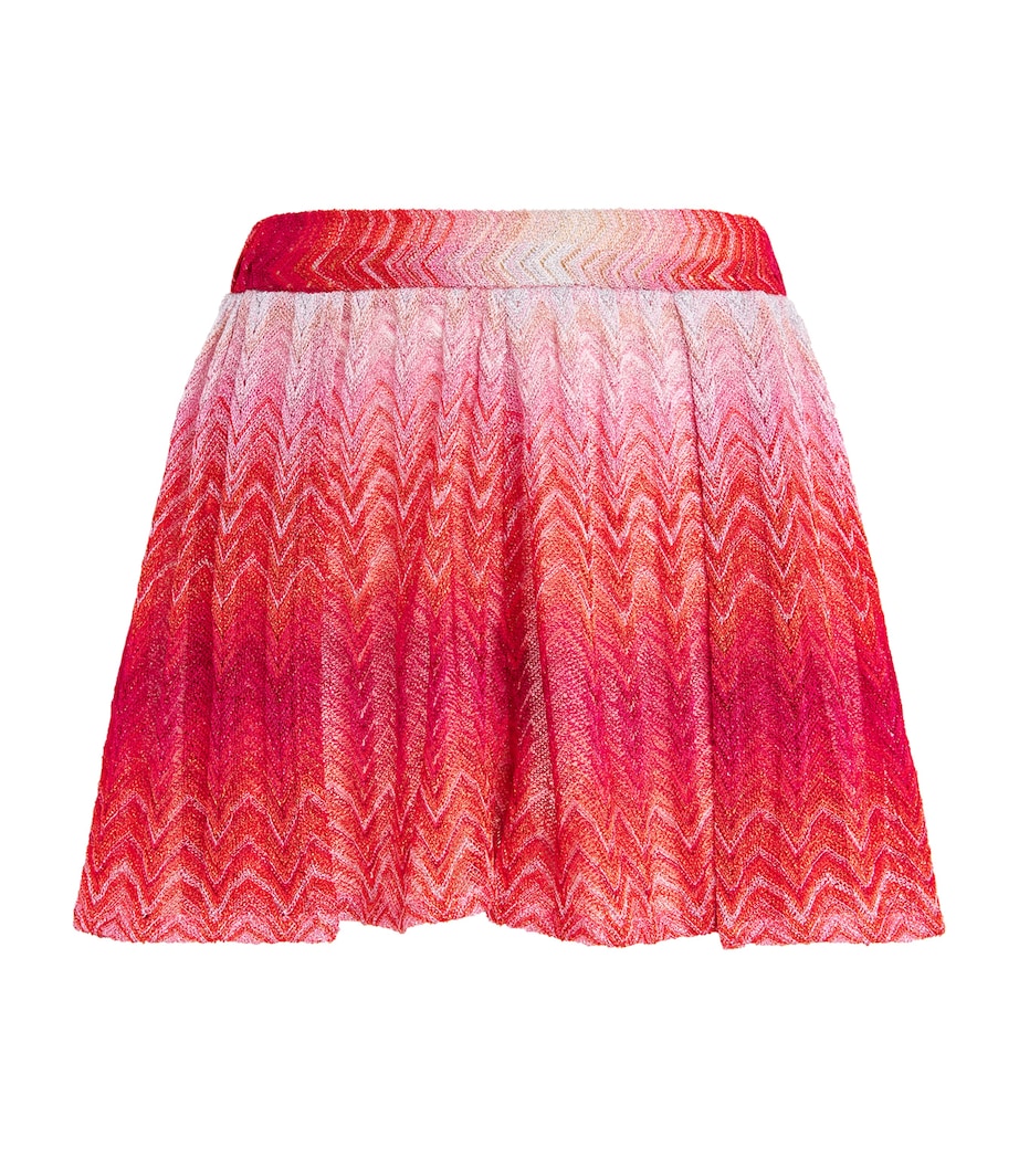 Missoni Red Ombré Crochet Shorts