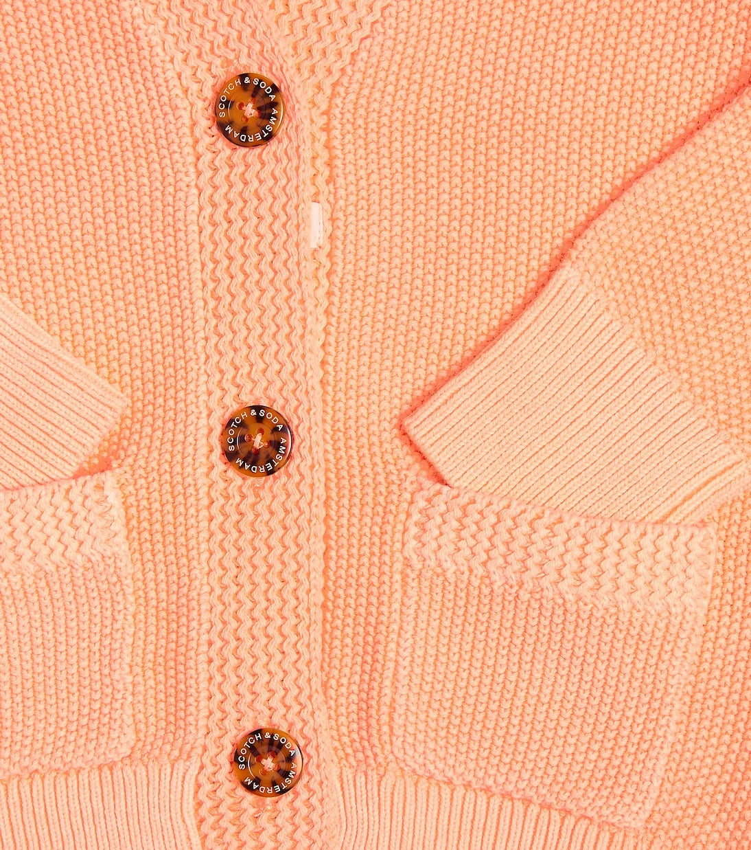 Scotch & Soda Kids - سويتر من القطن بنمط الوافل