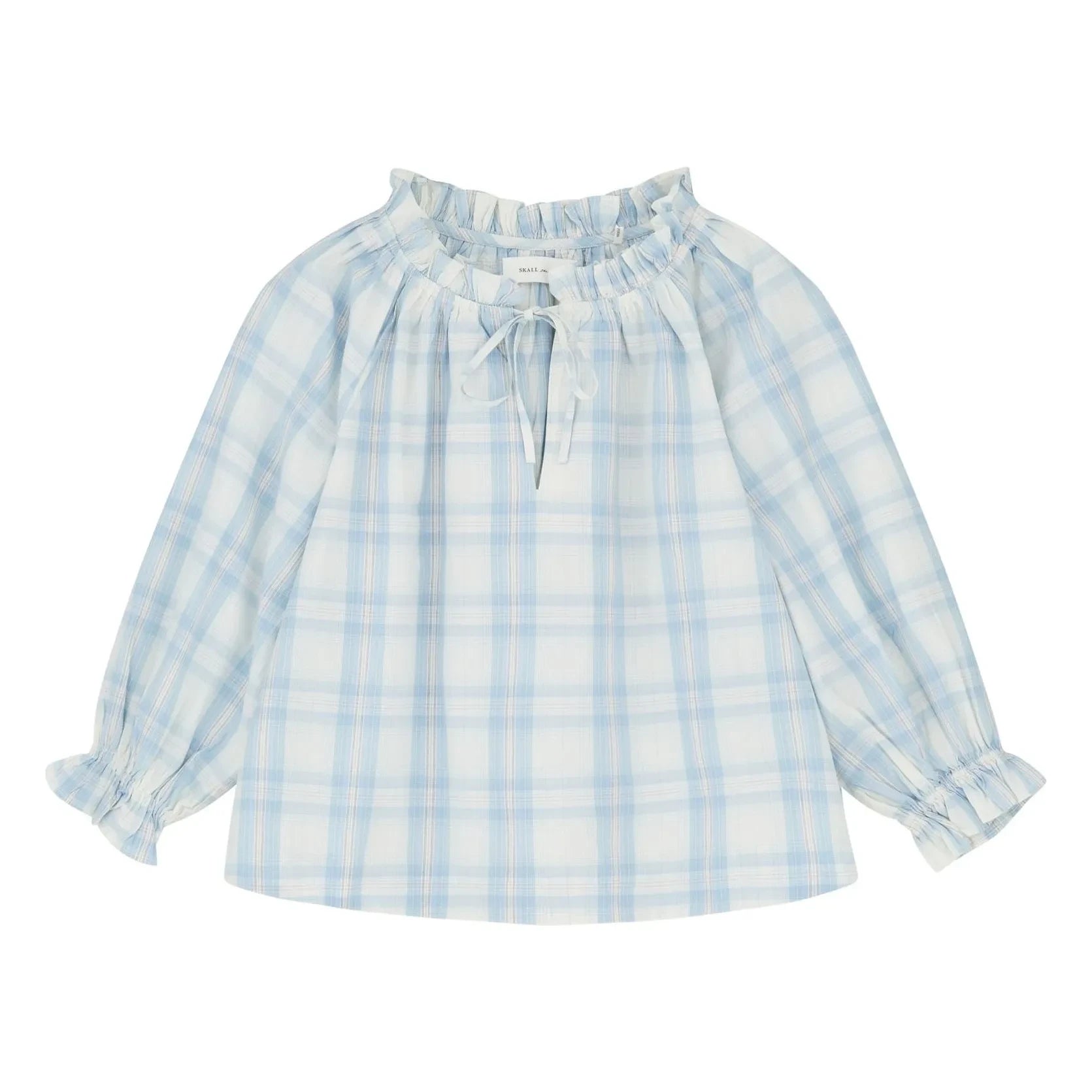 Skall Studio - Blouse Carreaux Newmoon Coton | Blue