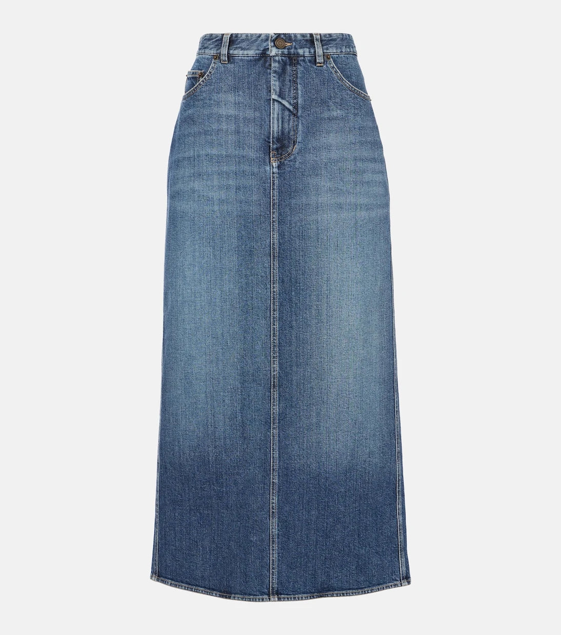 Ralph Lauren Collection - High-rise denim maxi skirt