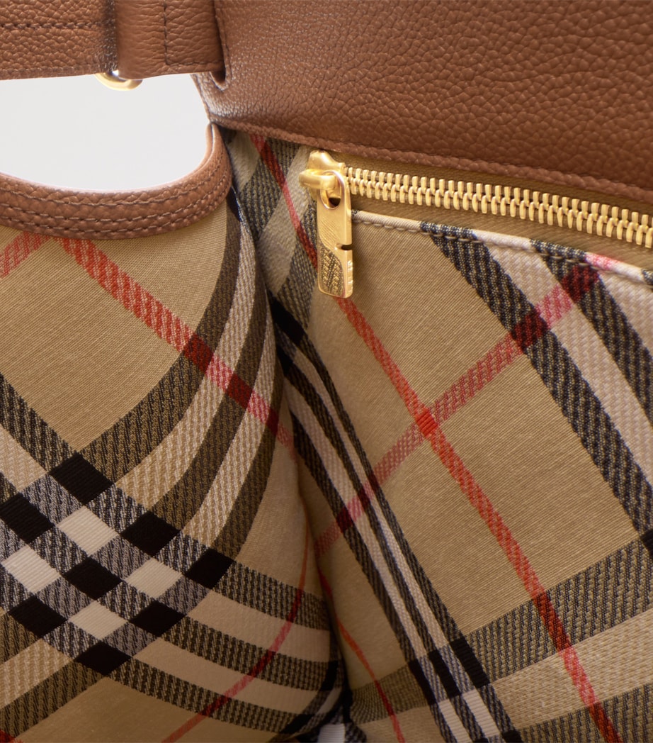 Brown Medium Calfskin Cotswolds Tote Bag