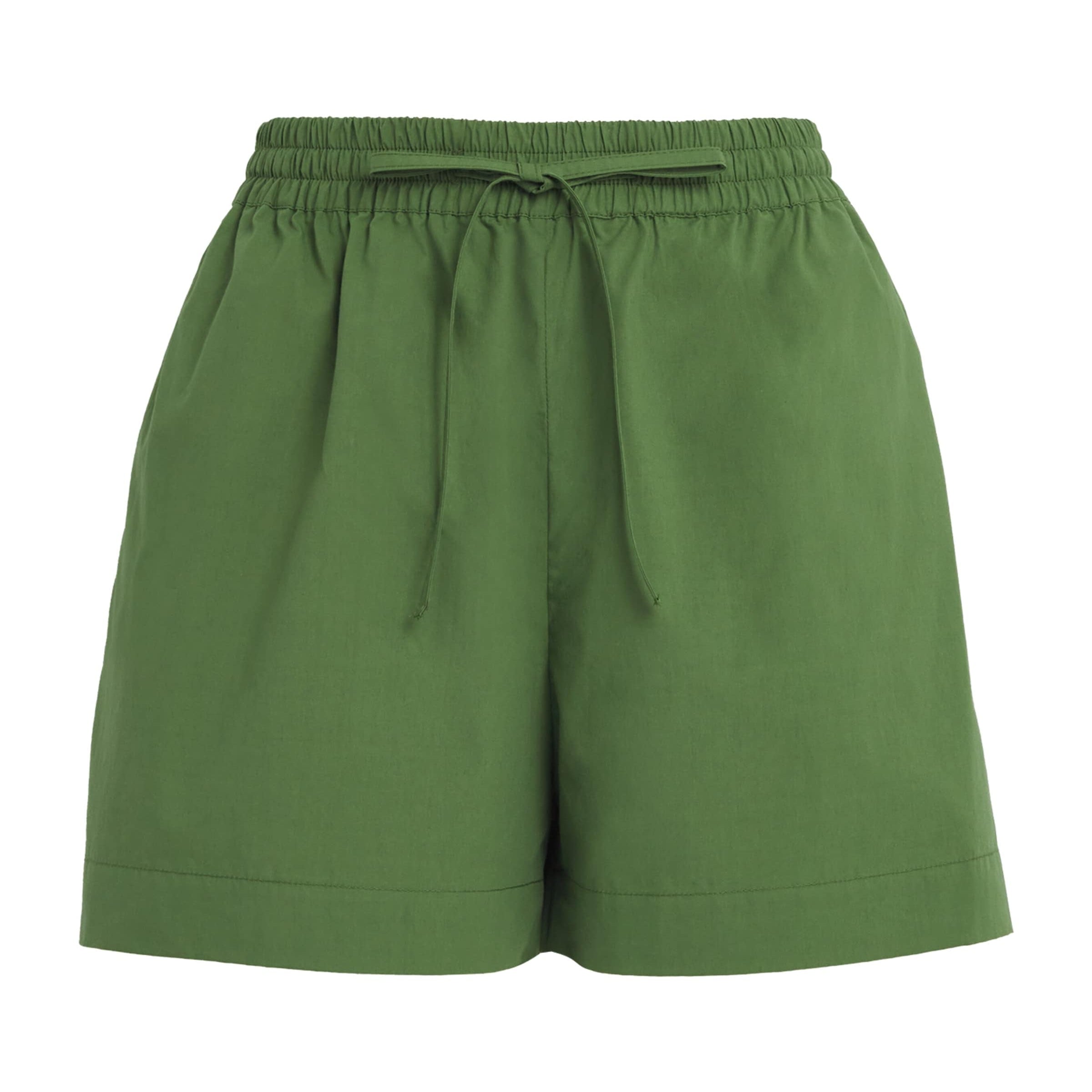 Matteau Green Organic Cotton Drawstring Shorts