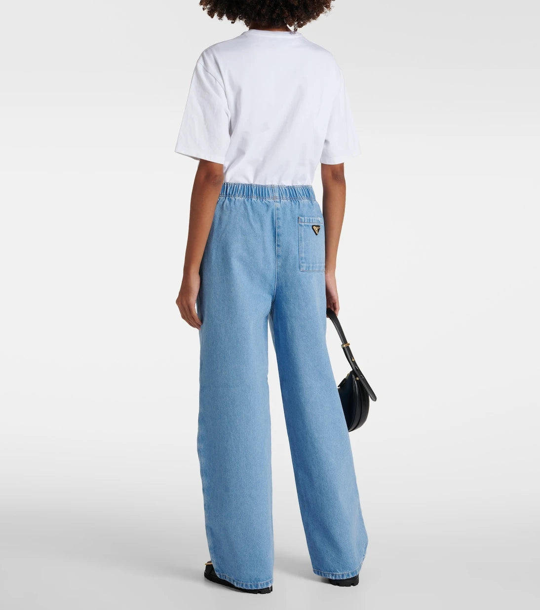 Prada - Logo wide-leg jeans