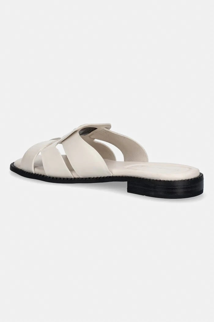 Tommy Hilfiger чехли дамски от кожа COIN LEATHER SANDAL
