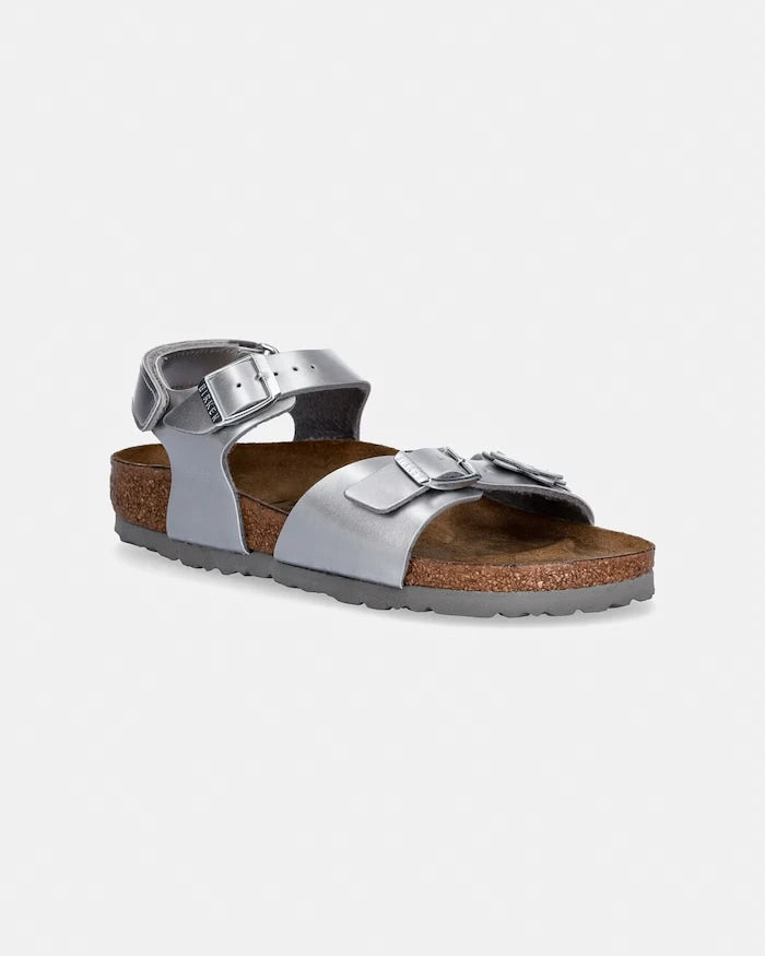 Birkenstock Çocuk Deri Sandalet Rio AS Kids Flowers