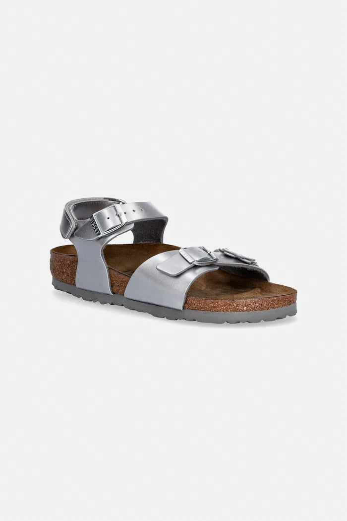 Birkenstock Çocuk Deri Sandalet Rio AS Kids Flowers