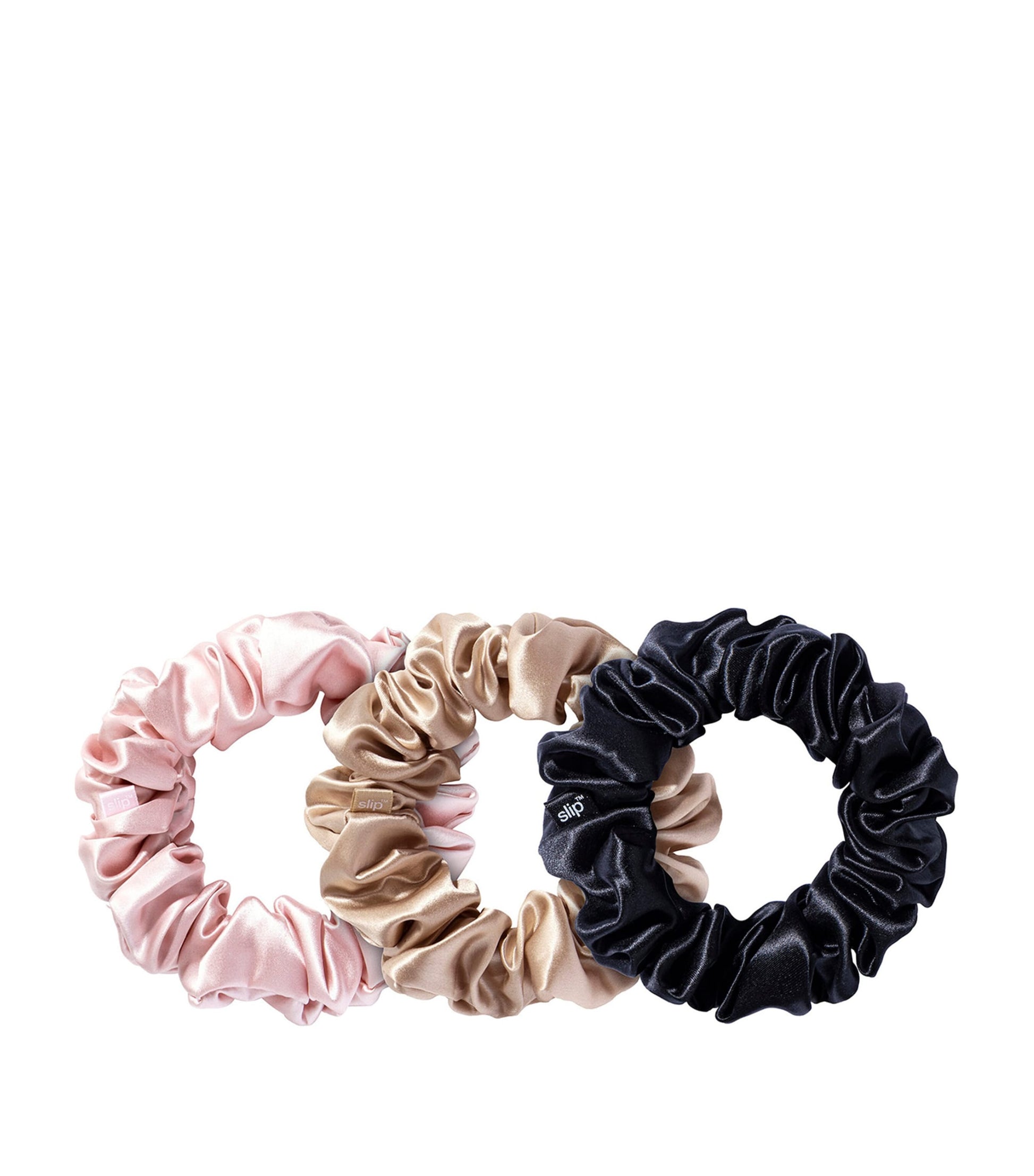 Pure Silk Scrunchies (Set of 3)