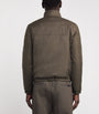 Yves Salomon Brown Down Wool-Silk Storm System Mink-Trim Jacket