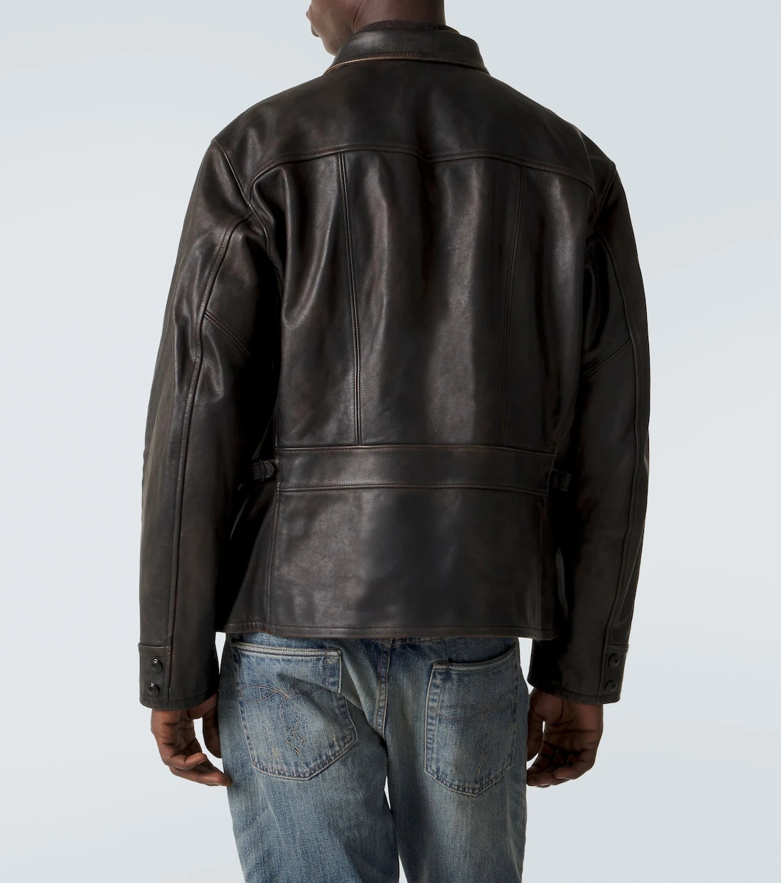 RRL - Lynton leather biker jacket