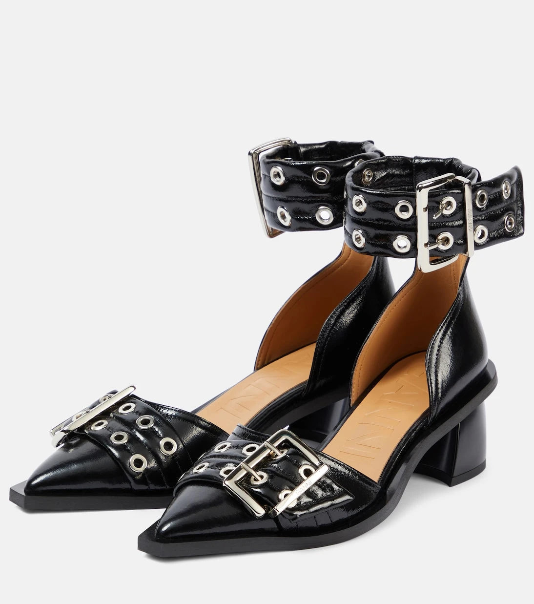 Ganni - Embellished pumps