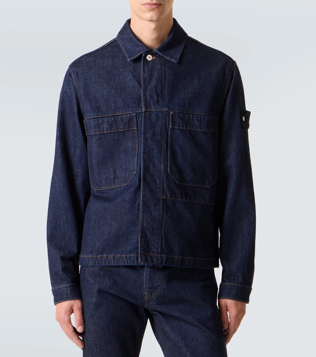Stone Island - Compass denim overshirt