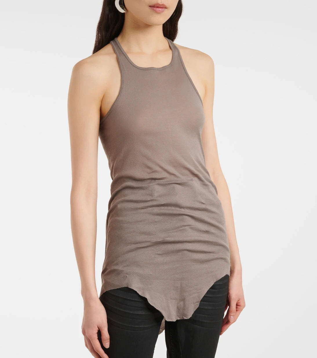 Rick Owens - Ribbed-knit cotton tank top