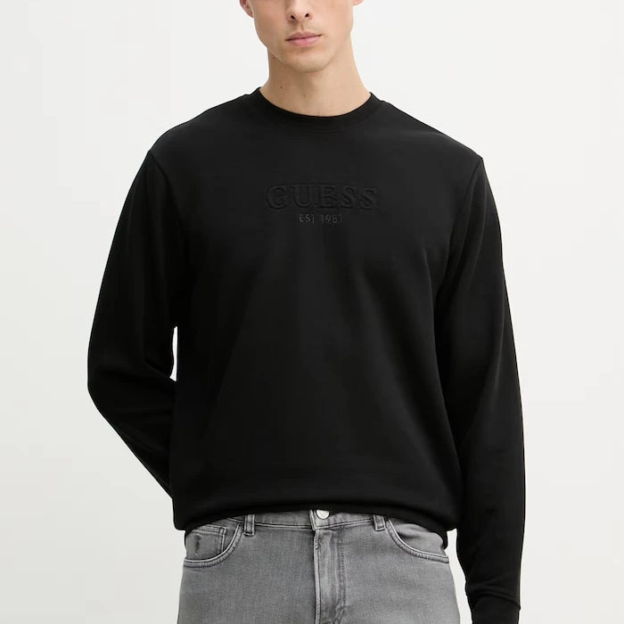 Guess erkek pamuklu sweatshirt