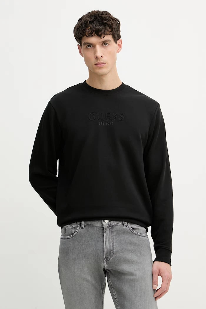 Guess erkek pamuklu sweatshirt