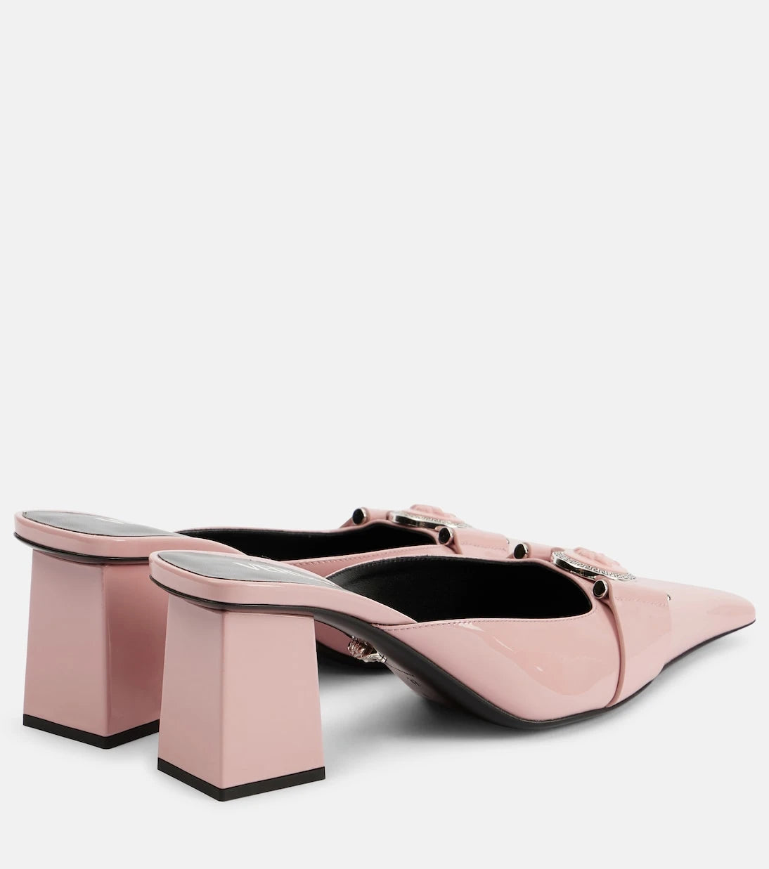 Versace - Medusa patent leather mules