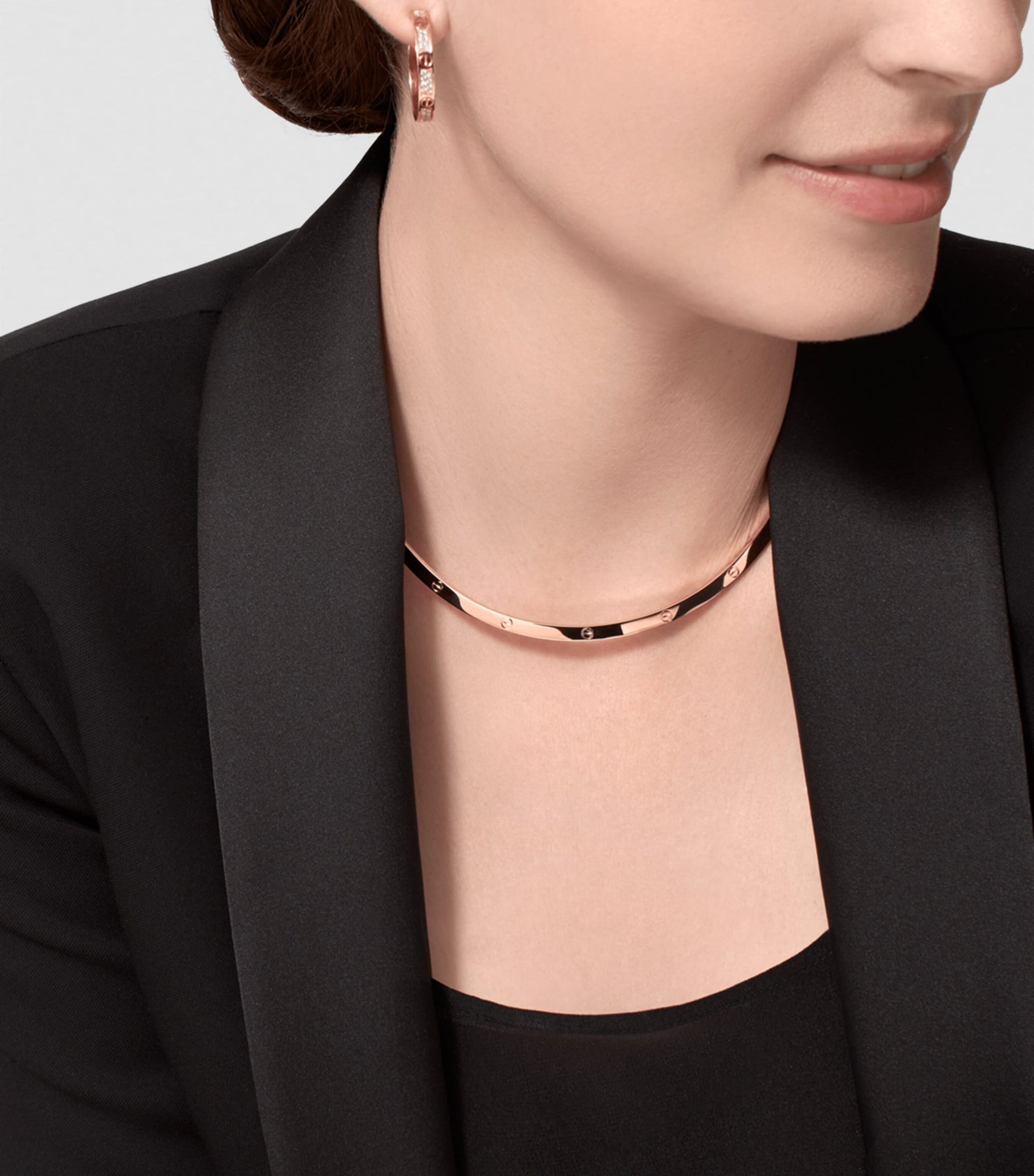 Rose Gold LOVE Torque Necklace