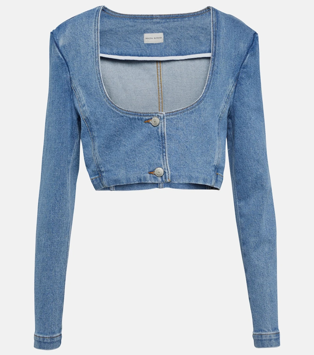Magda Butrym - Cropped denim top