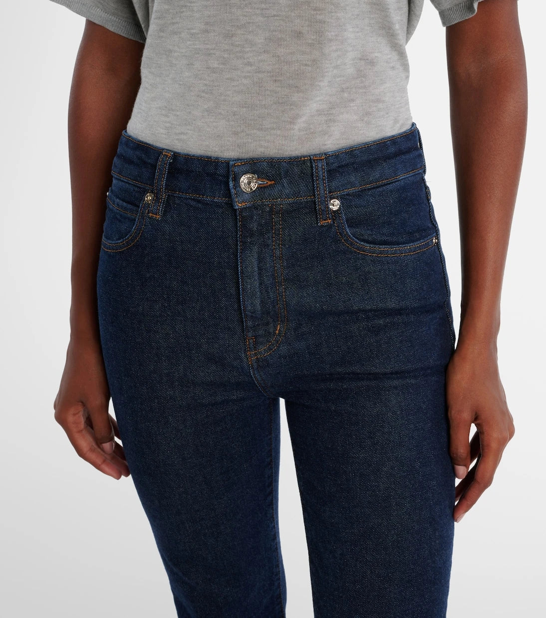 Frame - Ruler mid-rise straight jeans