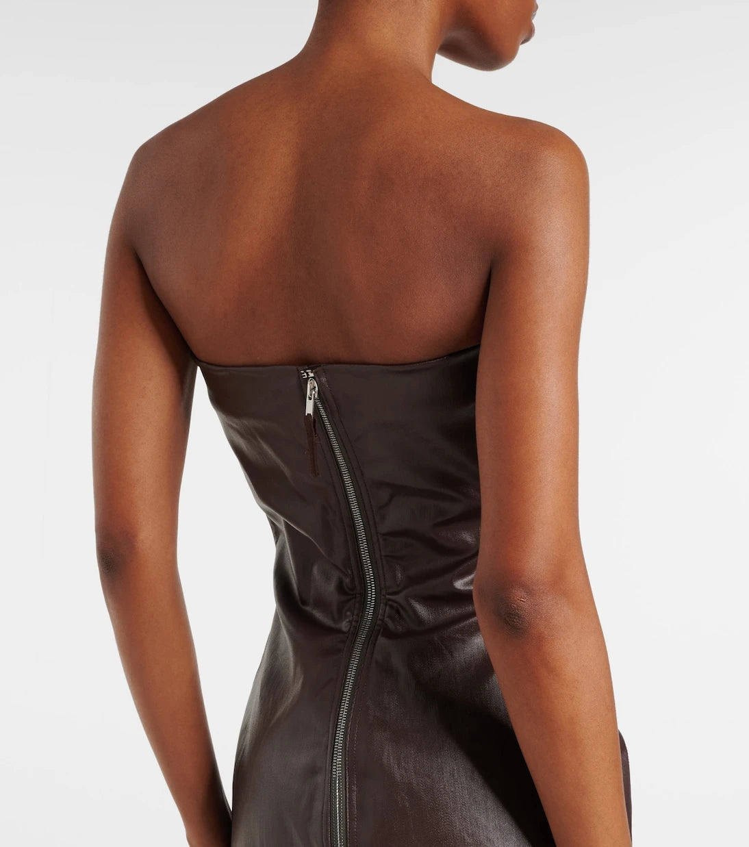Rick Owens - Denim bustier gown