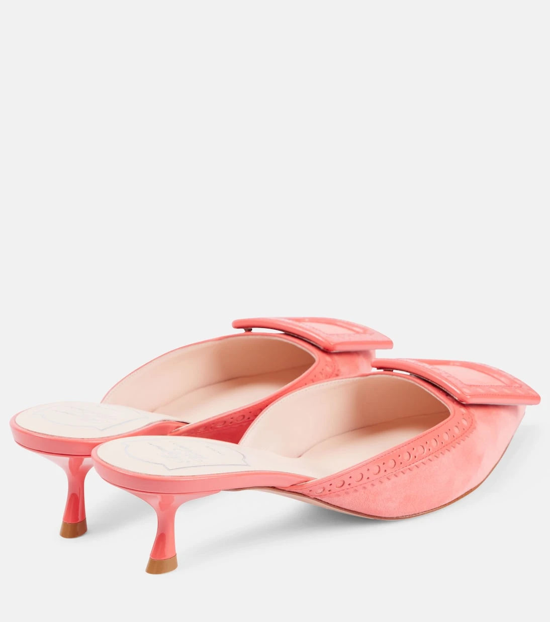 Roger Vivier - حذاء "فيف إن ذا سيتي"ミュール من جلد السويد