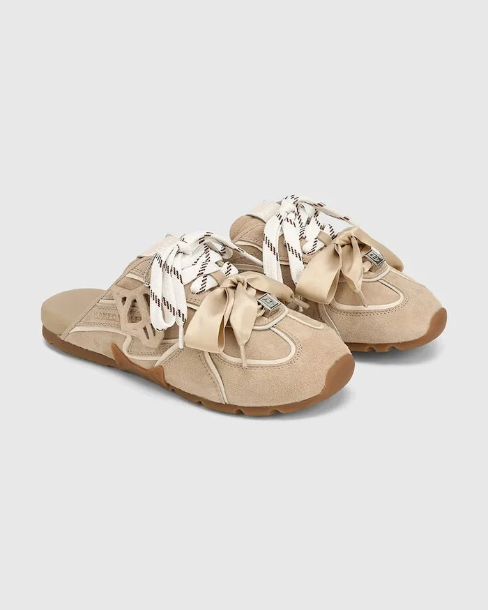 Naked Wolfe чехли дамски от велур Admire Off White Suede