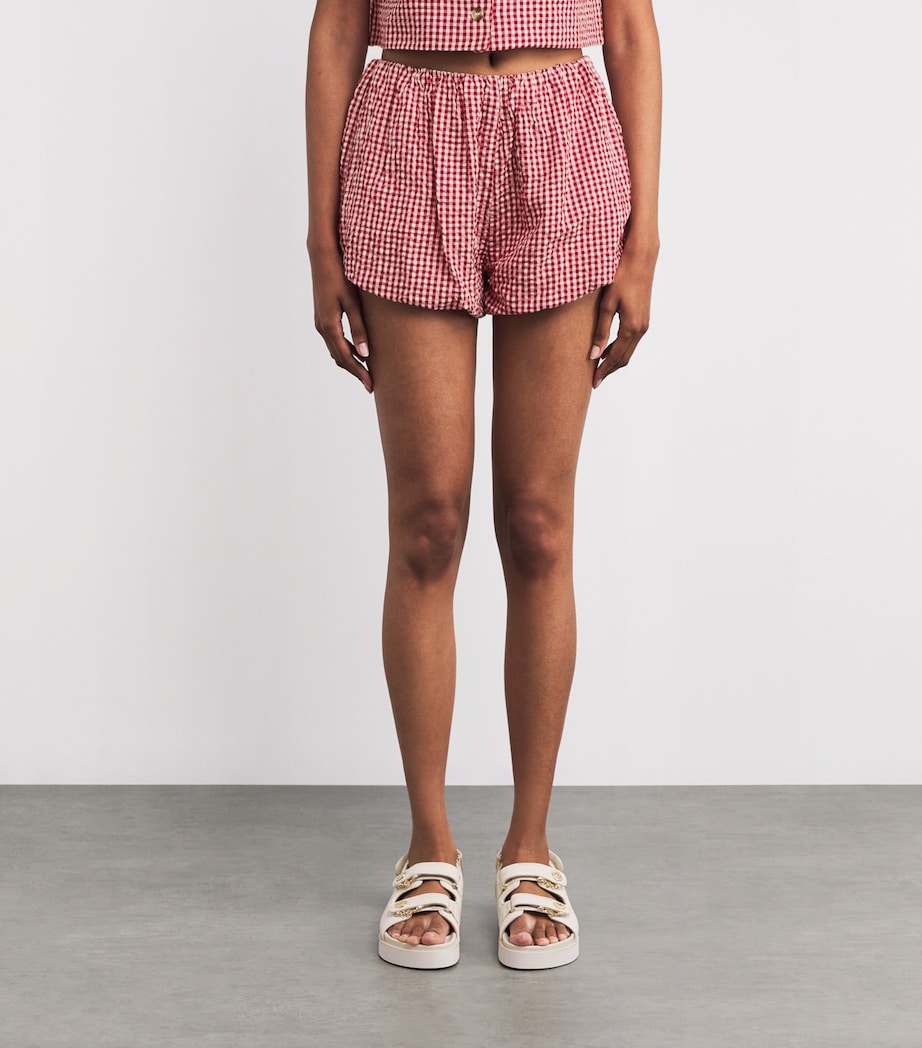 Gingham Aurelia Shorts RED GINGHAM