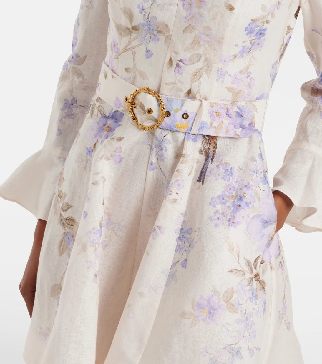 Zimmermann - Luna floral linen minidress