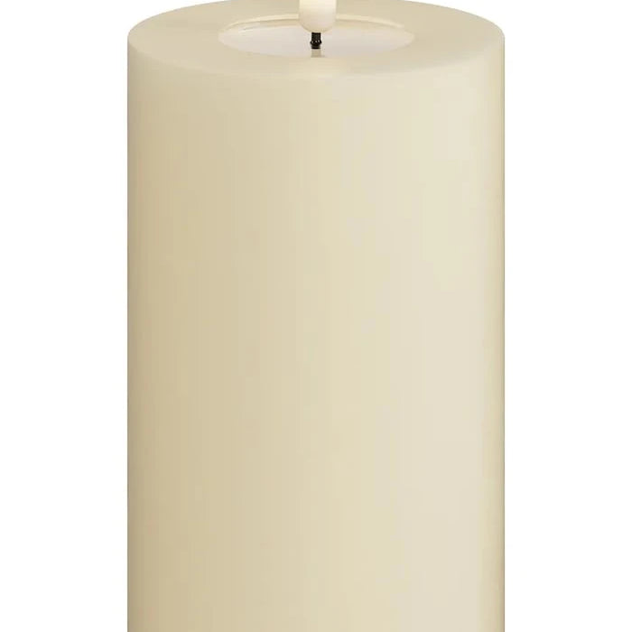 Led свещ Deluxe Homeart Cream Bloklys 7,5 x 12,5 cm