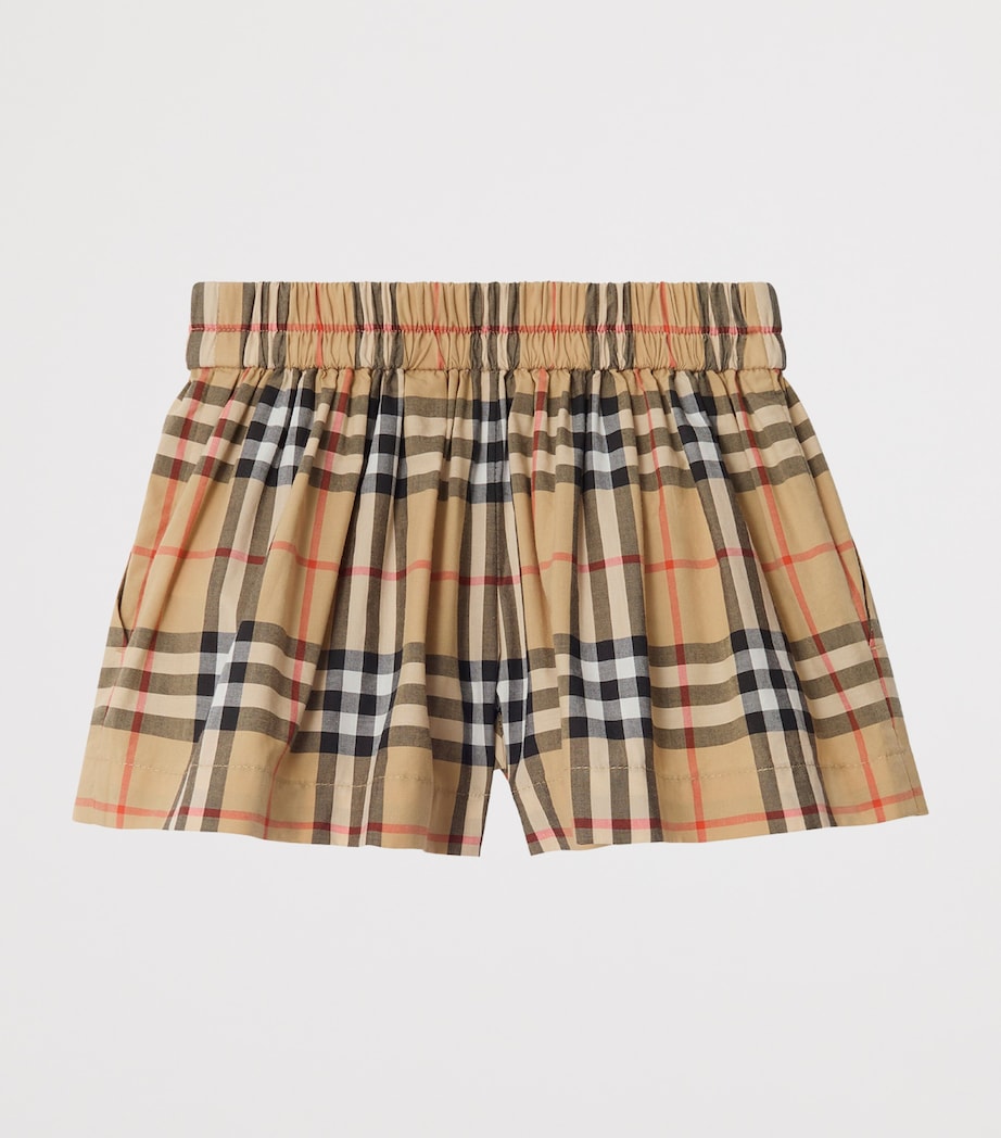 Burberry Kids Cotton Check Shorts (3-36 Months)