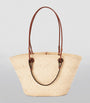 Beige x Paula’s Ibiza Anagram Basket Bag