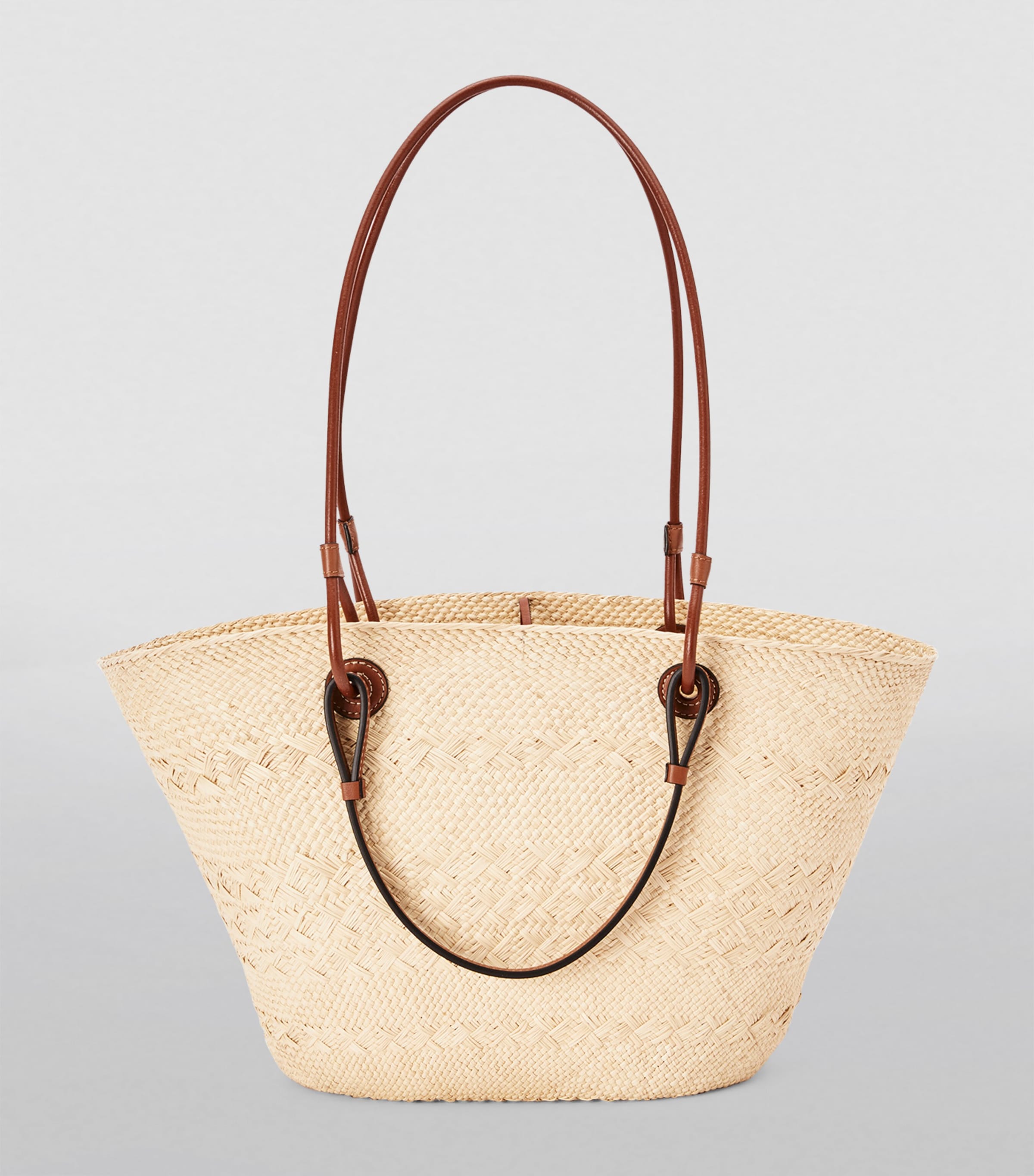 Beige x Paula’s Ibiza Anagram Basket Bag