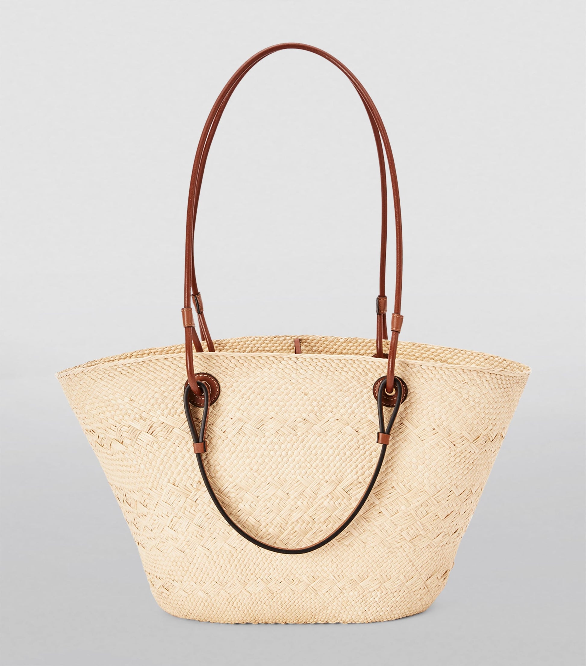 Beige x Paula’s Ibiza Anagram Basket Bag