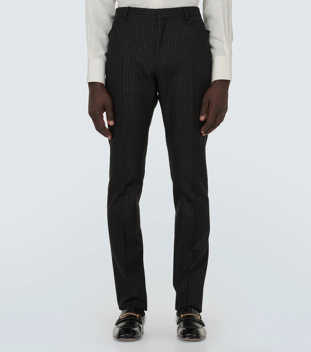 Tom Ford - Atticus striped mohair-blend jacquard slim pants