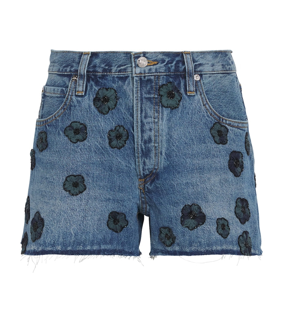 The Embellished Hang Denim Shorts JULIET